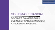Discover Canada's Small Business Financing Program at SolidMax Financial