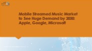 Mobile Streamed Music market