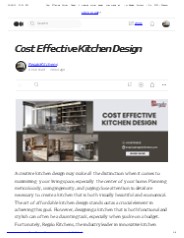 Cost Effective Kitchen Design (1)
