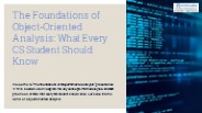 The-Foundations-of-Object-Oriented-Analysis-What-Every-CS-Student-Should-Know
