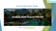Online B2B Travel Portal