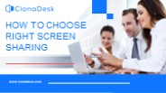 How to choose the right screen-sharing software