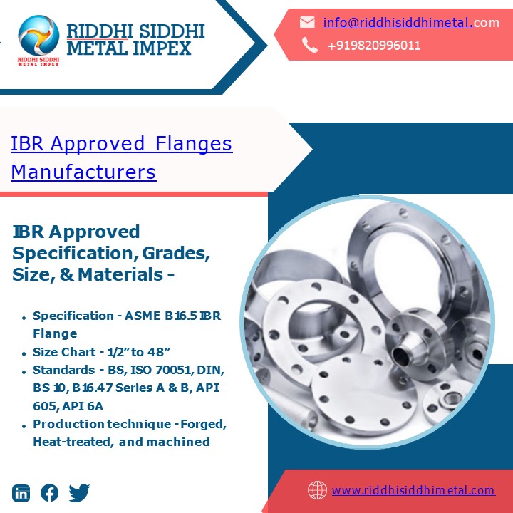 Stainless Steel Flanges | EIL Approved Flanges | IBR Approved Flanges