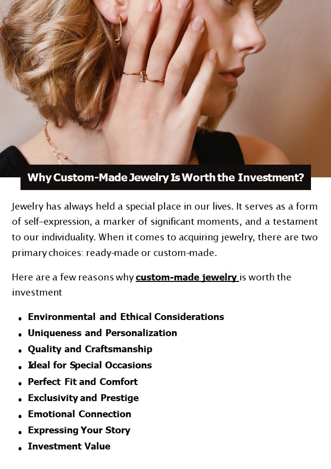 Why Custom-Made Jewelry Is Worth the Investment?