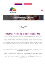 Crystal Healing Course In Delhi