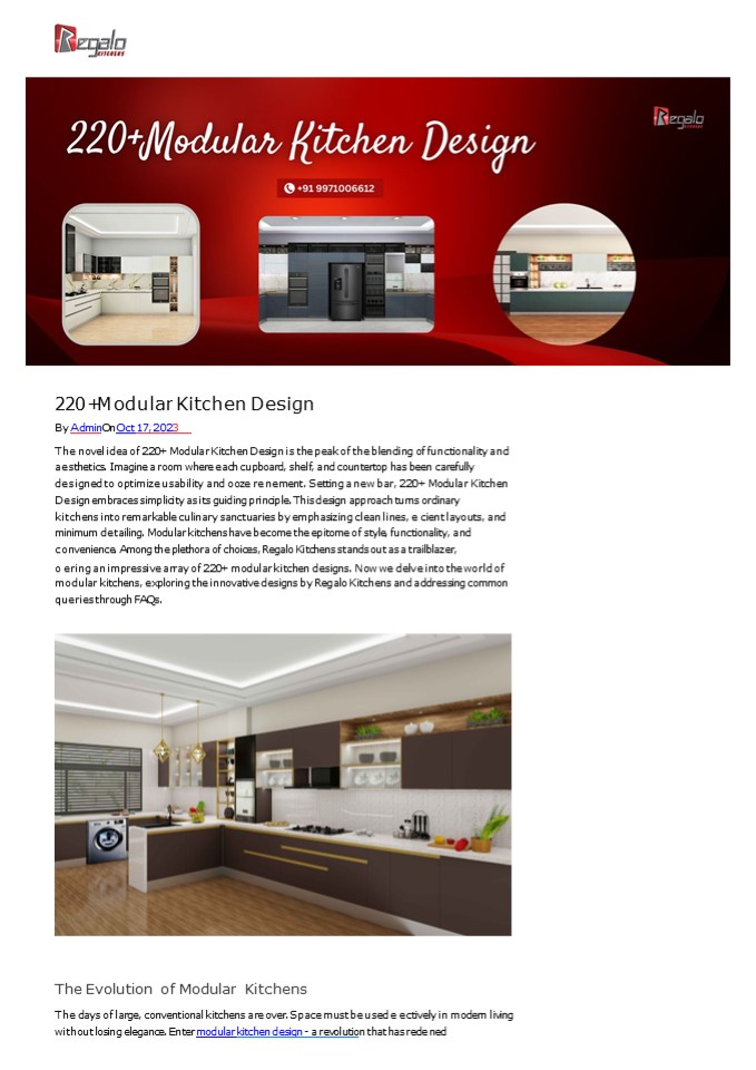 220+Modular Kitchen Design