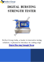 Digital bursting strength tester | Perfect Group India (1)