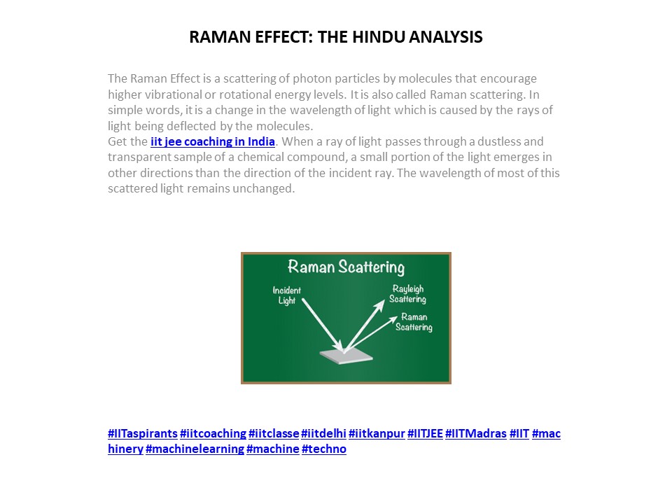 RAMAN EFFECT: THE HINDU ANALYSIS