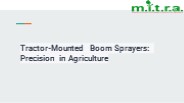 Tractor-mounted boom sprayer