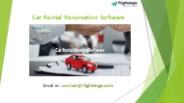 Car Rental Reservation Software