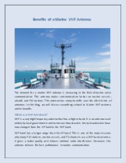 Benefits of a Marine VHF Antenna