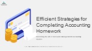 Efficient strategies for Accounting Homework help