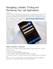 Navigating LinkedIn: Finding and Reviewing Your Job Applications