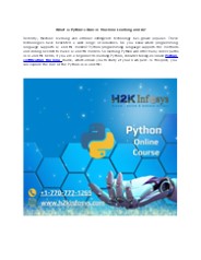 What is Python's Role in Machine Learning and AI?