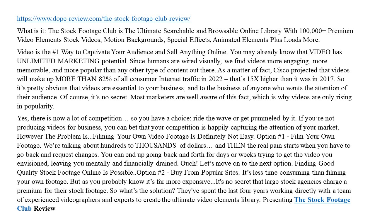 The Stock Footage Club Review