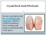 Crystal Book Ends Wholesale