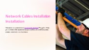 Network Cables Installation