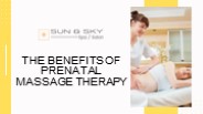 The Benefits of Prenatal Massage Therapy