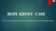 HOPE KIDNEY CARE - Top Nephrologist in Thane