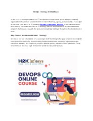 DevOps Training at H2KInfosys (1)