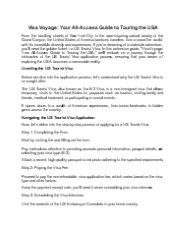 "Visa Voyage: Your Passport to Limitless USA Adventures"