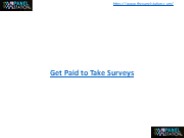 Get Paid to Take Surveys