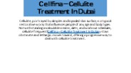Cellfina – Cellulite Treatment In Dubai