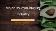  Major Issues in Trucking Industry - Driver Retention