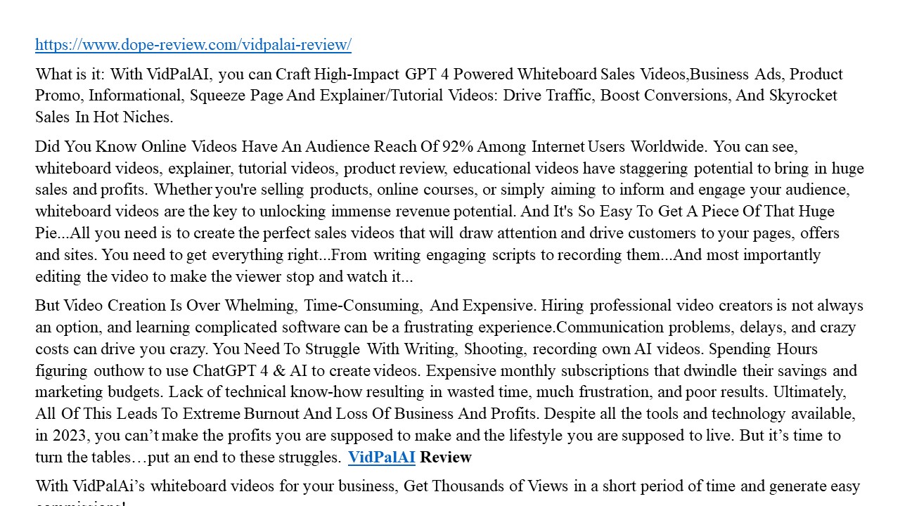 presentation player overlay