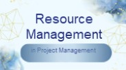 Resource management in Project Management