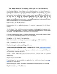 "Visa Ventures: Navigating Your U.S. Dream Experience"