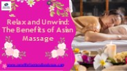 Relax and Unwind: The Benefits of Asian Massage Wisconsin