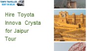 Hire Toyota Innova Crysta for Jaipur Tour
