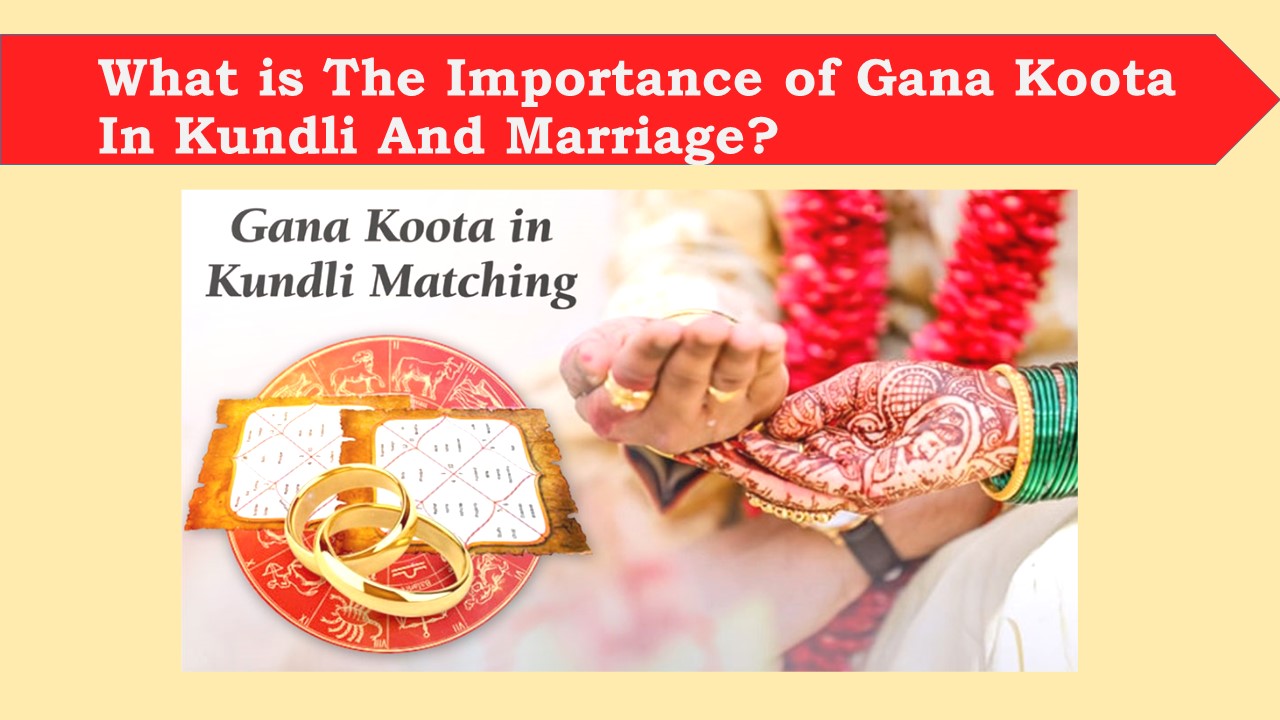 What is The Importance of Gana Koota in Kundli And Marriage?