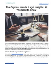 Comprehensive Legal Insights: Navigating the Cayman Islands Legal Landscape