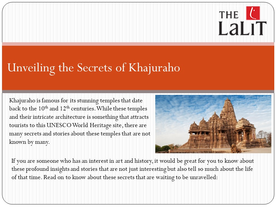 Unveiling the Secrets of Khajuraho