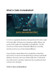 What Is Data Orchestration?