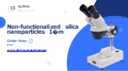 Non-functionalized silica nanoparticles 1�m