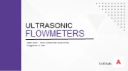 Ultrasonic flow meters in UAE