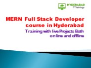 MERN Full Stack Developer Course in Hyderabad