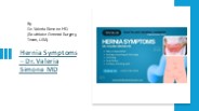 Hernia Symptoms – Dr. Valeria Simone MD