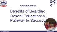 Benefits of Boarding School Education