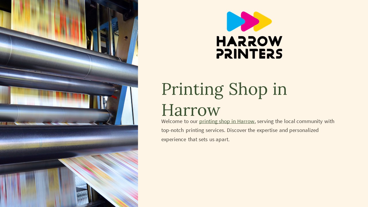 Printing Shop in Harrow