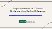 Legal Separation vs. Divorce | What's the difference?