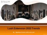 Lash Extension 2022 Trends