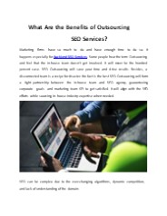 What Are the Benefits of Outsourcing SEO Services? (1)