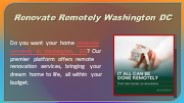Renovate Remotely Washington DC