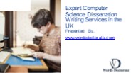 Expert Computer Science Dissertation Writing Services in the UK