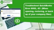 Learn to Resolve QuickBooks Error Code 6000, 83