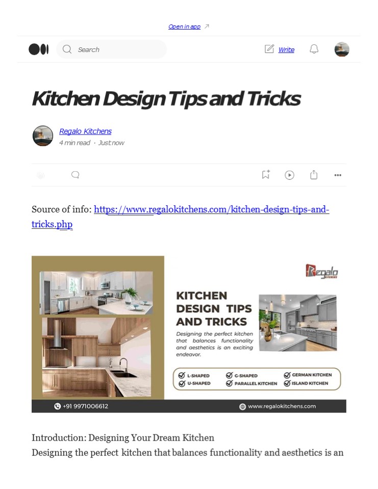 Kitchen Design Tips and Tricks